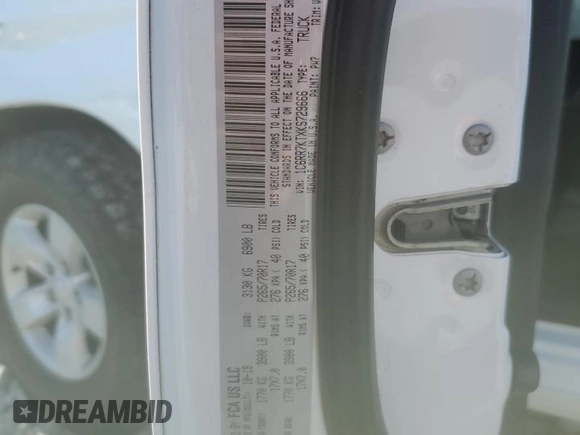 2019 Ram 1500 Express с VIN 1C6RR7KTXKS729666, выставлен на аукционе Copart как лот 55758045 с пробегом Не указан миль и Списание • Salvage title. История ставок и продаж доступна на DreamBid. Изображение 12.