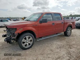 2014 Ford F-150 XL with VIN 1FTFW1CF8EKF36575, listed as a Copart auction lot 63523875 with 182,600 mi miles and Salvage title. Bid and sale history available at DreamBid. Image 1.