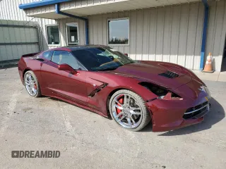 2016 Chevrolet Corvette Z51 3LT with VIN 1G1YM2D77G5109197, listed as a Copart auction lot 72709064 with 35,410 mi miles and Salvage Title. Bid and sale history available at carsss.com. Image 4.