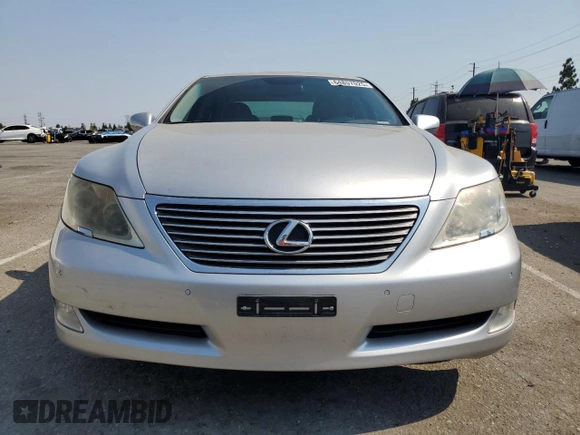2008 Lexus LS 460 with VIN JTHBL46FX85082710, listed as a Copart auction lot 64857025 with 124,531 mi miles and Salvage title. Bid and sale history available at DreamBid. Image 5.