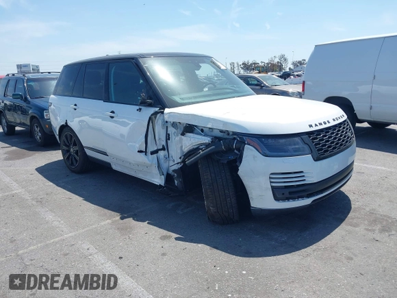 2021 Land Rover Range Rover Westminster z VIN SALGS2RUXMA446580, wystawiony jako IAAI lot #42093231 z przebiegiem 45 416 mil mil oraz . Historia ofert i sprzedaży dostępna na DreamBid. Obrazek 1.