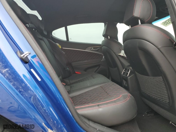 2025 Genesis G70 3.3T Sport Advanced with VIN KMTG54SEXSU147021, listed as a Copart auction lot 42995385 with 4,599 mi miles and Salvage Title. Bid and sale history available at carsss.com. Image 10.