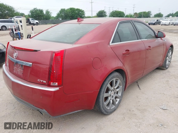2009 Cadillac CTS RWD w/1SB with VIN 1G6DV57V390133952, listed as a IAAI auction lot 41948486 with 216,593 mi miles. Bid and sale history available at carsss.com. Image 4.
