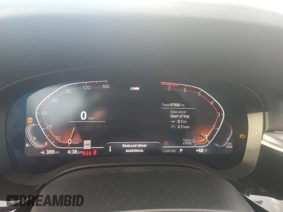 2020 BMW 5 Series 540i xDrive z VIN WBAJS3C00LCD90757, wystawiony jako Copart lot #77808054 z przebiegiem 67 606 mil mil oraz Szkoda całkowita • Salvage title. Historia ofert i sprzedaży dostępna na DreamBid. Obrazek 9.