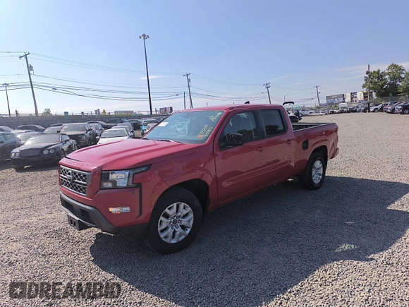 2022 Nissan Frontier SV with VIN 1N6ED1FK3NN660596, listed as a Copart auction lot 41824205 with 33,214 mi miles and Salvage Title. Bid and sale history available at carsss.com. Image 1.