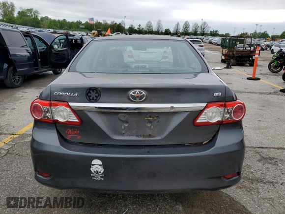 2011 Toyota Corolla L with VIN 2T1BU4EE8BC623612, listed as a Copart auction lot 54932955 with 129,744 mi miles and Clean Title. Bid and sale history available at carsss.com. Image 6.