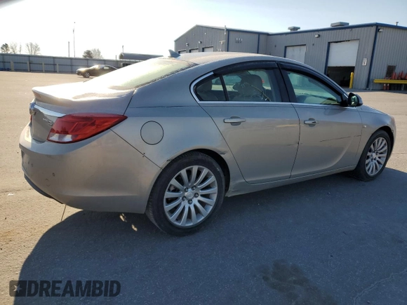 2011 Buick Regal CXL RL6 with VIN W04GU5GC2B1038188, listed as a Copart auction lot 47197945 with 129,031 mi miles and Salvage Title. Bid and sale history available at carsss.com. Image 3.