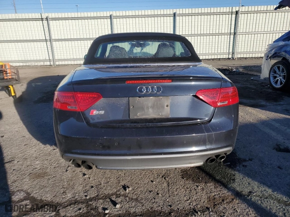 2013 Audi S5 Premium Plus with VIN WAUCGAFH7DN000482, listed as a Copart auction lot 87036074 with 83,172 mi miles and Salvage Title. Bid and sale history available at carsss.com. Image 6.