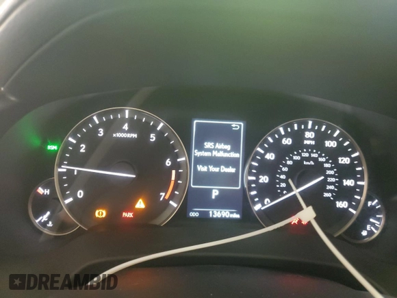 2022 Lexus RX 350 with VIN 2T2HZMDA7NC328902, listed as a Copart auction lot 54583895 with 13,690 mi miles and Salvage Title. Bid and sale history available at DreamBid. Image 9.
