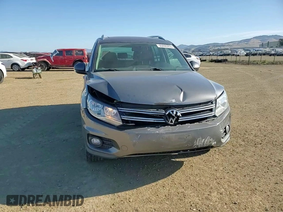 2014 Volkswagen Tiguan SEL with VIN WVGAV3AX0EW555873, listed as a Copart auction lot 55695955 with 69,984 mi miles and Salvage title. Bid and sale history available at DreamBid. Image 14.