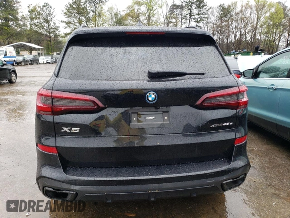 2022 BMW X5 xDrive45e with VIN 5UXTA6C04N9M33587, listed as a Copart auction lot 45260463 with 7,224 mi miles. Bid and sale history available at carsss.com. Image 6.