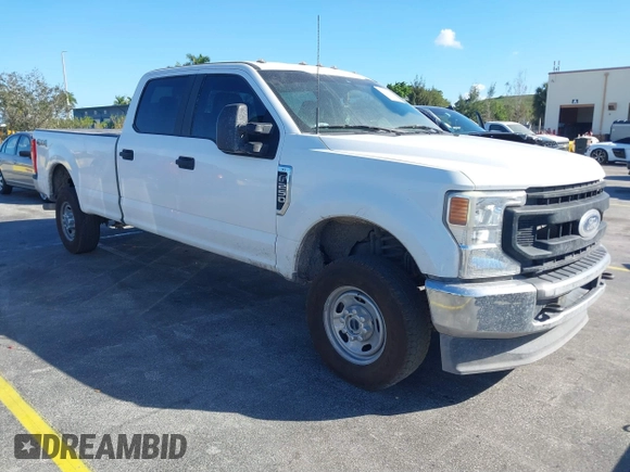 2021 Ford Super Duty F-250 SRW XL with VIN 1FT7W2BN3MED88089, listed as a IAAI auction lot 41590831 with 130,355 mi miles. Bid and sale history available at carsss.com. Image 1.