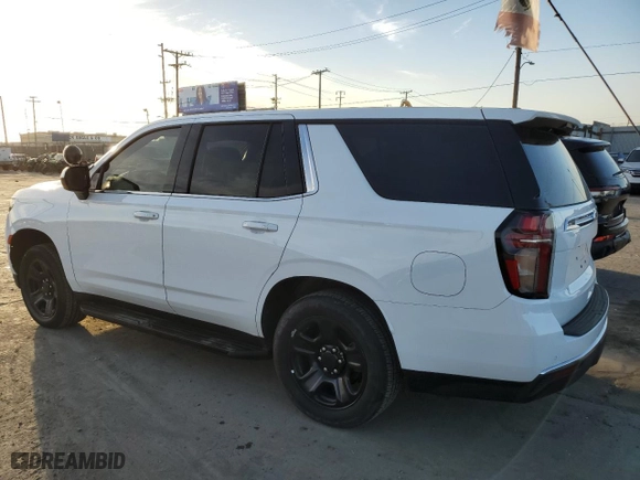 2022 Chevrolet Tahoe Commercial with VIN 1GNSCLED2NR239296, listed as a Copart auction lot 77157934 with 5,344 mi miles and Salvage Title. Bid and sale history available at carsss.com. Image 2.