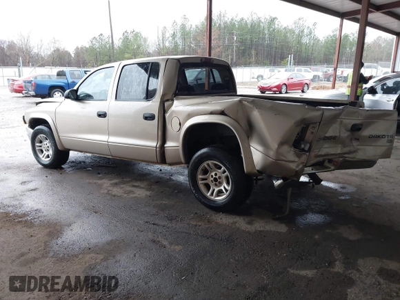 2003 Dodge Dakota SLT with VIN 1D7HL48N93S303911, listed as a IAAI auction lot 41536555 with 383,306 mi miles. Bid and sale history available at carsss.com. Image 3.