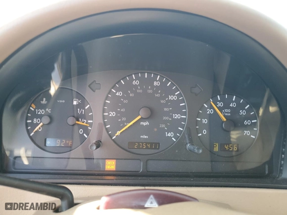 2001 Mercedes-Benz M-Class with VIN 4JGAB72E51A238787, listed as a Copart auction lot 75323734 with 275,411 mi miles and Clean Title. Bid and sale history available at carsss.com. Image 9.