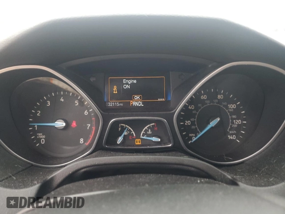2015 Ford Focus SE with VIN 1FADP3F2XFL273662, listed as a Copart auction lot 60784435 with 32,115 mi miles and Salvage title. Bid and sale history available at DreamBid. Image 9.