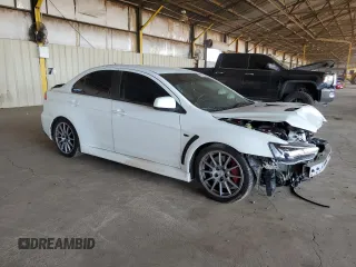 2010 Mitsubishi Lancer Evolution SE with VIN JA32W6FV8AU034077, listed as a Copart auction lot 64098154 with 120,041 mi miles and Salvage Title. Bid and sale history available at carsss.com. Image 4.