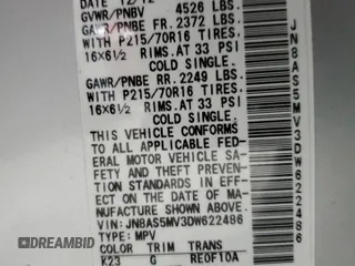 2013 Nissan Rogue S with VIN JN8AS5MV3DW622486, listed as a Copart auction lot 47287065 with 112,347 mi miles and Salvage Title. Bid and sale history available at DreamBid. Image 16.