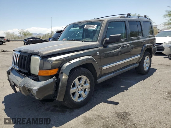 2006 Jeep Commander Limited with VIN 1J8HG58296C170911, listed as a Copart auction lot 59883355 with 112,860 mi miles and Salvage title. Bid and sale history available at DreamBid. Image 1.