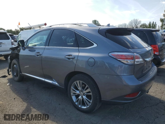 2013 Lexus RX 450h with VIN JTJBC1BA2D2439770, listed as a Copart auction lot 55310945 with 169,425 mi miles and Salvage title. Bid and sale history available at DreamBid. Image 2.