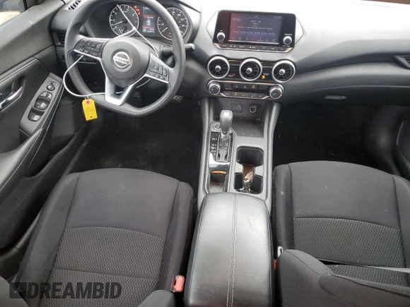 2022 Nissan Sentra S with VIN 3N1AB8BV7NY281834, listed as a Copart auction lot 47828375 with 45,484 mi miles and Salvage Title. Bid and sale history available at carsss.com. Image 8.