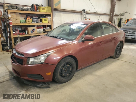 2013 Chevrolet Cruze 1LT with VIN 1G1PC5SB2D7184574, listed as a Copart auction lot 46870545 with 206,917 mi miles and Salvage Title. Bid and sale history available at carsss.com. Image 1.