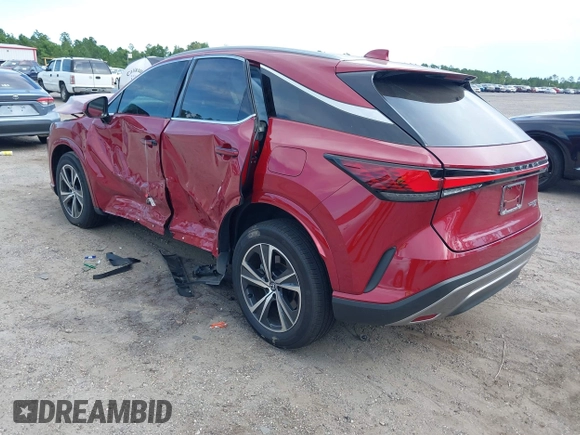 2024 Lexus RX 350h with VIN 2T2BBMCA8RC036659, listed as a IAAI auction lot 42619124 with 19,821 mi miles and . Bid and sale history available at DreamBid. Image 3.