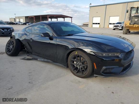 2024 Ford Mustang EcoBoost with VIN 1FA6P8TH5R5118346, listed as a Copart auction lot 47194625 with 10,264 mi miles and Salvage Title. Bid and sale history available at carsss.com. Image 4.