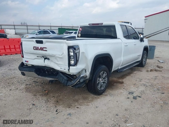 2021 GMC Sierra 1500 SLE with VIN 1GTR8BEK6MZ279543, listed as a IAAI auction lot 41795429 with 156,412 mi miles. Bid and sale history available at carsss.com. Image 4.