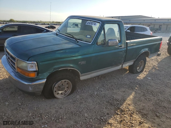 1996 Ford F-150 Special with VIN 1FTEF15N9TLA83512, listed as a Copart auction lot 82428274 with 224,679 mi miles and Salvage Title. Bid and sale history available at carsss.com. Image 1.