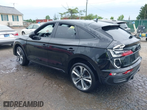 2023 Audi Q5 Sportback S line Prestige with VIN WA16AAFY7P2090802, listed as a IAAI auction lot 42326832 with Not provided miles and . Bid and sale history available at DreamBid. Image 3.