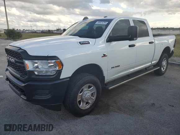 2022 Ram 3500 Tradesman with VIN 3C63R3CL5NG311301, listed as a Copart auction lot 80624294 with 117,406 mi miles and Salvage Title. Bid and sale history available at carsss.com. Image 1.