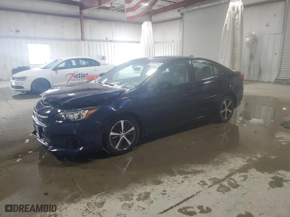 2021 Subaru Impreza Premium with VIN 4S3GKAD64M3606452, listed as a Copart auction lot 89358995 with 0 mi miles and Salvage Title. Bid and sale history available at carsss.com. Image 1.