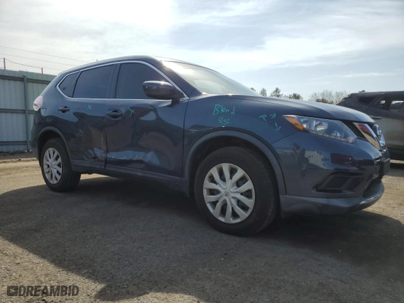 2016 Nissan Rogue SV with VIN KNMAT2MV9GP723361, listed as a Copart auction lot 50865835 with 27,515 mi miles and Salvage Title. Bid and sale history available at carsss.com. Image 4.