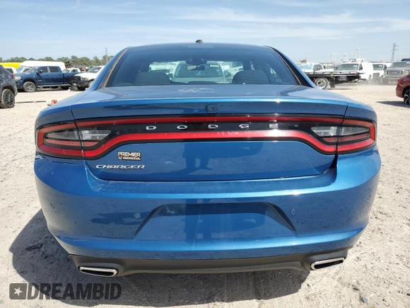 2022 Dodge Charger SXT with VIN 2C3CDXBG1NH255476, listed as a Copart auction lot 49977035 with 45,705 mi miles and Salvage Title. Bid and sale history available at DreamBid. Image 6.