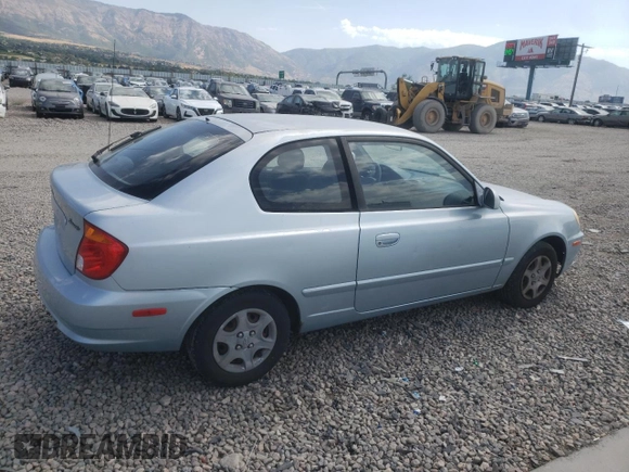 2005 Hyundai Accent GLS with VIN KMHCG35C55U341192, listed as a Copart auction lot 70708994 with 174,872 mi miles and Salvage Title. Bid and sale history available at carsss.com. Image 3.