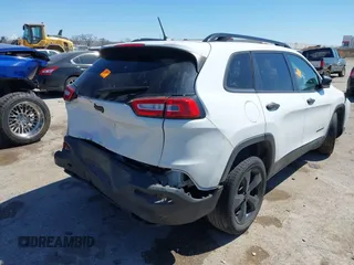 2017 Jeep Cherokee Sport with VIN 1C4PJLAB2HW578221, listed as a IAAI auction lot 41845458 with 189,580 mi miles and . Bid and sale history available at DreamBid. Image 4.