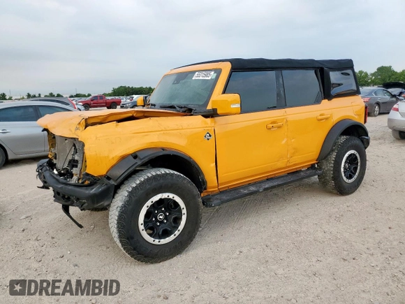 2021 Ford Bronco с VIN 1FMDE5DH6MLB02239, выставлен на аукционе Copart как лот 55315985 с пробегом 36 310 миль миль и На запчасти • Non repairable. История ставок и продаж доступна на DreamBid. Изображение 1.