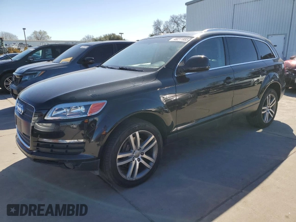 2009 Audi Q7 with VIN WA1AY74L69D007285, listed as a Copart auction lot 48211885 with 195,409 mi miles and Clean Title. Bid and sale history available at carsss.com. Image 1.