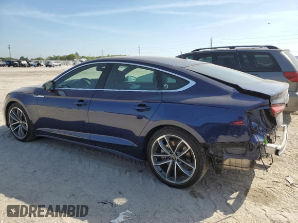 2023 Audi A5 Sportback S line Premium Plus with VIN WAUFACF54PA030079, listed as a Copart auction lot 46830254 with 10,751 mi miles. Bid and sale history available at carsss.com. Image 2.