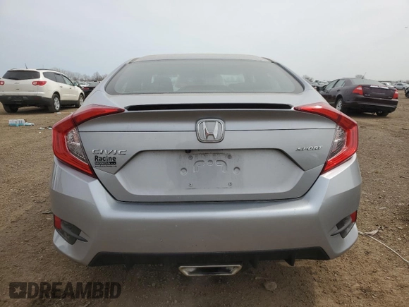 2019 Honda Civic Sport with VIN 2HGFC2F8XKH517042, listed as a Copart auction lot 51226175 with 45,419 mi miles and Salvage Title. Bid and sale history available at DreamBid. Image 6.