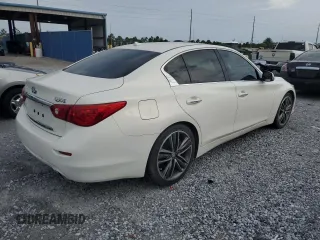 2014 Infiniti Q50 Hybrid Premium with VIN JN1AV7AP0EM692306, listed as a Copart auction lot 63067025 with 83,452 mi miles and Clean title. Bid and sale history available at DreamBid. Image 3.