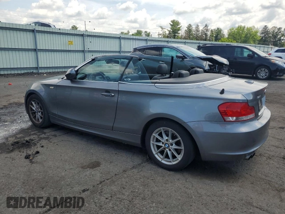 2011 BMW 1 Series 128i with VIN WBAUN1C52BVH82744, listed as a Copart auction lot 63441125 with 129,245 mi miles and Salvage title. Bid and sale history available at DreamBid. Image 2.