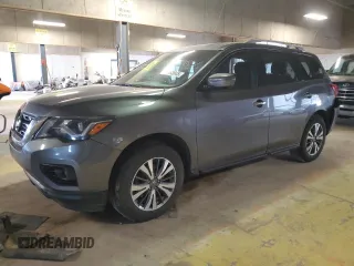 2017 Nissan Pathfinder SV z VIN 5N1DR2MM7HC648330, wystawiony jako Copart lot #52163045 z przebiegiem 138 602 mil mil oraz Szkoda całkowita • Salvage title. Historia ofert i sprzedaży dostępna na DreamBid. Obrazek 1.