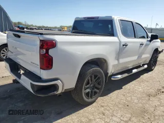 2024 Chevrolet Silverado 1500 Custom with VIN 3GCPABEK5RG222754, listed as a Copart auction lot 53932094 with 4,307 mi miles and Salvage Title. Bid and sale history available at DreamBid. Image 3.