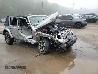 2018 Jeep Wrangler Unlimited Sahara z VIN 1C4HJXEN7JW181741, wystawiony jako Copart lot #74131294 z przebiegiem Nie podano mil oraz Nie do naprawy • Non repairable. Historia ofert i sprzedaży dostępna na DreamBid. Obrazek 14.