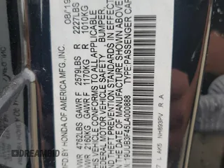 2020 Acura TLX w/Technology Pkg with VIN 19UUB3F45LA000888, listed as a Copart auction lot 72623044 with 68,322 mi miles and Salvage Title. Bid and sale history available at carsss.com. Image 12.