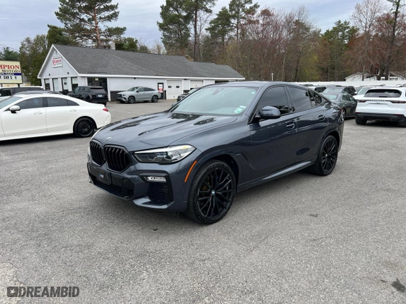 2021 BMW X6 sDrive40i with VIN 5UXCY4C05M9H19479, listed as a Copart auction lot 54268205 with 85,899 mi miles and Clean Title. Bid and sale history available at carsss.com. Image 2.