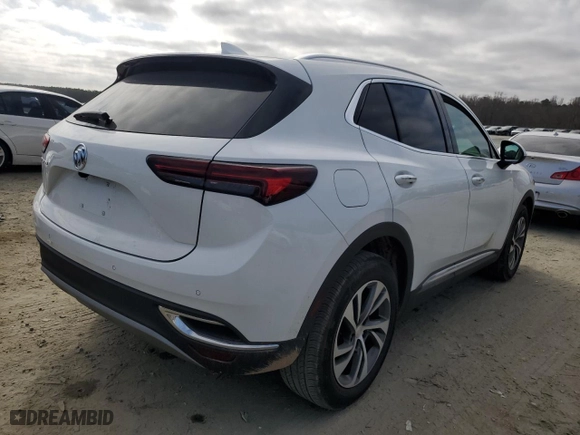 2021 Buick Envision Essence with VIN LRBFZNR42MD055517, listed as a Copart auction lot 88993665 with 32,368 mi miles and Salvage Title. Bid and sale history available at carsss.com. Image 3.