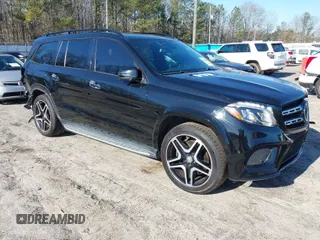2017 Mercedes-Benz GLS 550 with VIN 4JGDF7DE9HA747550, listed as a IAAI auction lot 41489690 with 125,945 mi miles and . Bid and sale history available at DreamBid. Image 1.